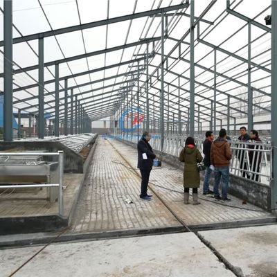 Budowa z lekkiej stali Stodoła bydła Prefabrykowana konstrukcja stalowa Budynki gospodarstwa rolnego