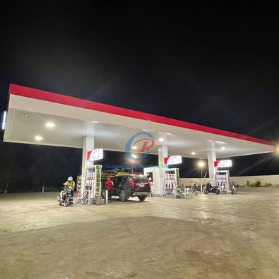 Konstrukcja stalowa na zamówienie Fabrykacja konstrukcja stalowa lekkie stacja benzynowa