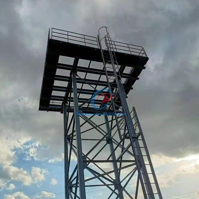 Galwanizowana stalowa wieża wodna, podwyższony zbiornik do przechowywania wody Efektywne wykorzystanie przestrzeni