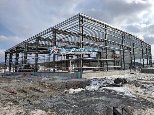 Ocynkowana ogniowo prefabrykowana konstrukcja stalowa Metalowy budynek magazynowy przemysłowy