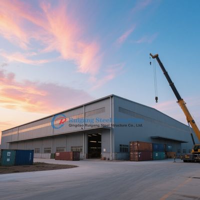 Modułowy i prefabrykowany budynek konstrukcji stalowej z lekkiej konstrukcji stalowej, trwały, stereoskopowy zakład