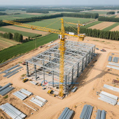 Zbudowany pre-engineered PEB Steel Structure Factory Building z wysokiej jakości lekką stalową ramą i izolowanymi panelami