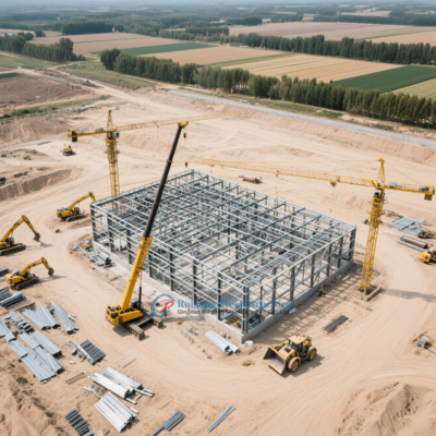 Modułowe budynki stalowe PEB do użytku komercyjnego z podłogą wieloetapową