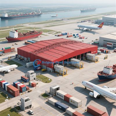 Prefabrykowana wiata Stalowa Konstrukcja Metalowa Hala Magazynowa