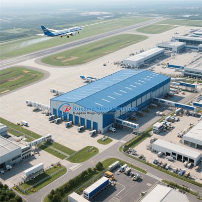 Prefabrykowane stalowe konstrukcje przeciwpożarowe budynek hangaru hangar