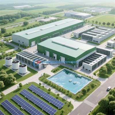 Niestandardowy przemysłowy prefabrykowany, wstępnie zaprojektowany metalowy stalowy budynek magazynowy